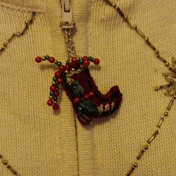 Vintage 2004 Heirloom Collectables large Ugly Christmas Sweater - Picture 2 of 5